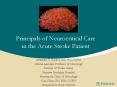 Principals of Neurocritical Care in the Acute Stroke Patient PowerPoint PPT Presentation