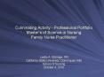 Culminating Activity - Professional Portfolio Master PowerPoint PPT Presentation