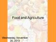 Food and Agriculture PowerPoint PPT Presentation