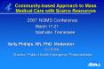 Community-based Approach to Mass Medical Care with Scarce Resources PowerPoint PPT Presentation