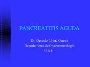 PANCREATITIS AGUDA