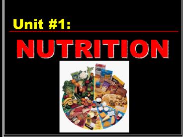 NUTRITION