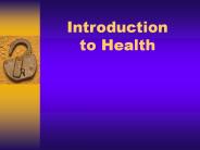 Introduction to Health