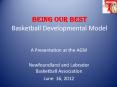 BEING OUR BEST Basketball Developmental Model PowerPoint PPT Presentation