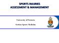 SPORTS INJURIES ASSESSMENT PowerPoint PPT Presentation