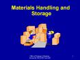 Materials Handling and PowerPoint PPT Presentation
