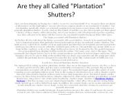 External Shutters Brisbane