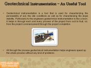 Geotechnical Instrumentation – An Useful Tool