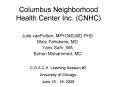 Columbus Neighborhood Health Center Inc. (CNHC) PowerPoint PPT Presentation