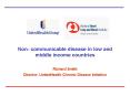 Non- communicable disease in low and middle income countries PowerPoint PPT Presentation