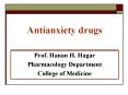 Antianxiety drugs PowerPoint PPT Presentation