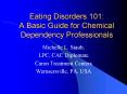 Eating Disorders 101: A Basic Guide for Chemical Dependency Professionals PowerPoint PPT Presentation