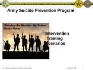 Army Suicide Prevention Program