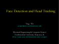 Face Detection and Head Tracking PowerPoint PPT Presentation