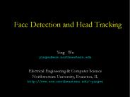 Face Detection and Head Tracking