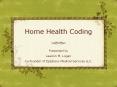 Home Health Coding PowerPoint PPT Presentation