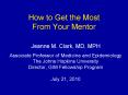 How to Get the Most From Your Mentor PowerPoint PPT Presentation
