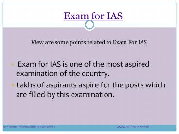 Contents  about exam for ias