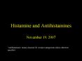 Histamine and Antihistamines PowerPoint PPT Presentation