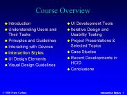 Course Overview