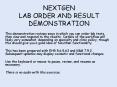 NEXTGEN LAB ORDER AND RESULT DEMONSTRATION PowerPoint PPT Presentation