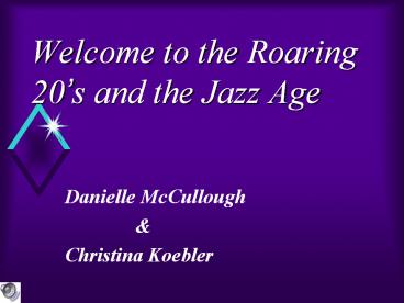 Welcome to the Roaring 20