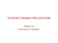 03-60-569: Semantic Web (2010 Fall) PowerPoint PPT Presentation