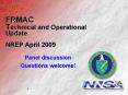 FRMAC Technical and Operational Update NREP April 2009 PowerPoint PPT Presentation
