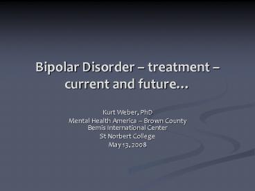 Bipolar Disorder 