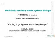 Medicinal chemistry meets systems biology