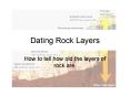 Dating Rock Layers PowerPoint PPT Presentation