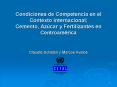 Condiciones de Competencia en el Contexto Internacional; Cemento, Az PowerPoint PPT Presentation