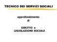 TECNICO DEI SERVIZI SOCIALI PowerPoint PPT Presentation