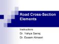 Road Cross-Section Elements PowerPoint PPT Presentation