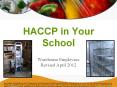 HACCP in Your School PowerPoint PPT Presentation