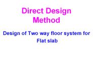 Direct Design Method