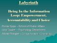 Labyrinth  Being In the Information Loop: Empowerment, Accountability and Choice PowerPoint PPT Presentation