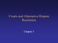 Courts and Alternative Dispute Resolution PowerPoint PPT Presentation