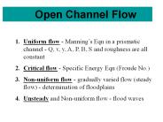 Open Channel Flow