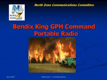 Bendix King GPH Command Portable Radio