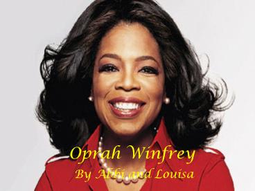 Oprah Winfrey