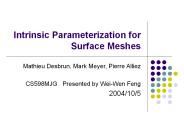 Intrinsic Parameterization for Surface Meshes