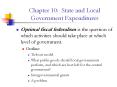 Chapter 10: State and Local Government Expenditures PowerPoint PPT Presentation