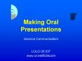 Making Oral Presentations PowerPoint PPT Presentation