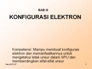 KONFIGURASI ELEKTRON