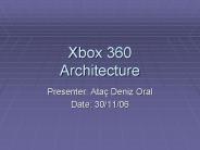 Xbox 360 Architecture