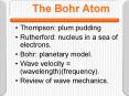 The Bohr Atom PowerPoint PPT Presentation