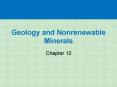 Geology and Nonrenewable Minerals PowerPoint PPT Presentation