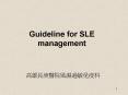 Guideline for SLE management PowerPoint PPT Presentation
