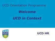 UCD Orientation Programme
